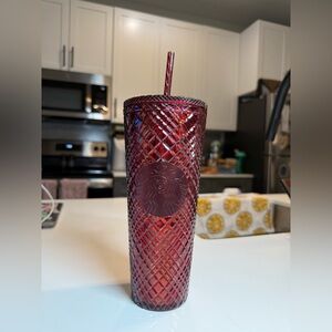 Starbucks Red Tumbler with Straw